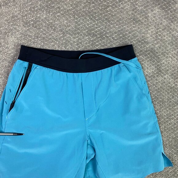 Ten Thousand Shorts Men's Medium Blue Interval Pocket Running Gym Athletic - Picture 6 of 15